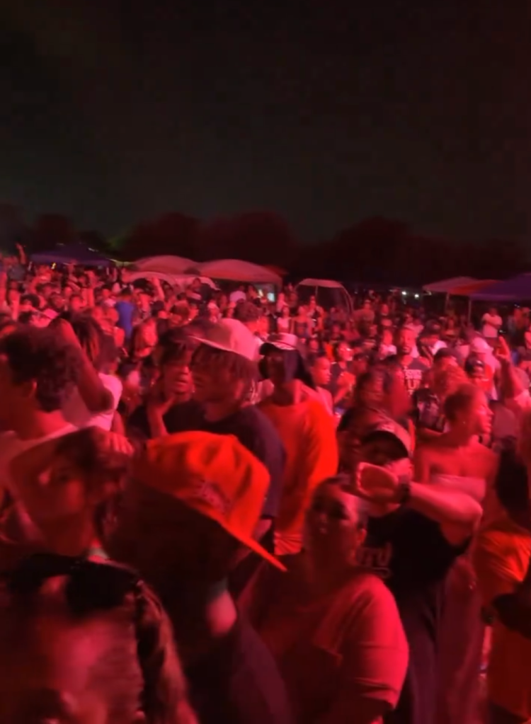 The massive crowd had gathered in the 640-acre park outside of Austin for the Juneteenth festival, hosted by a local nonprofit and the city government that included the free concert.